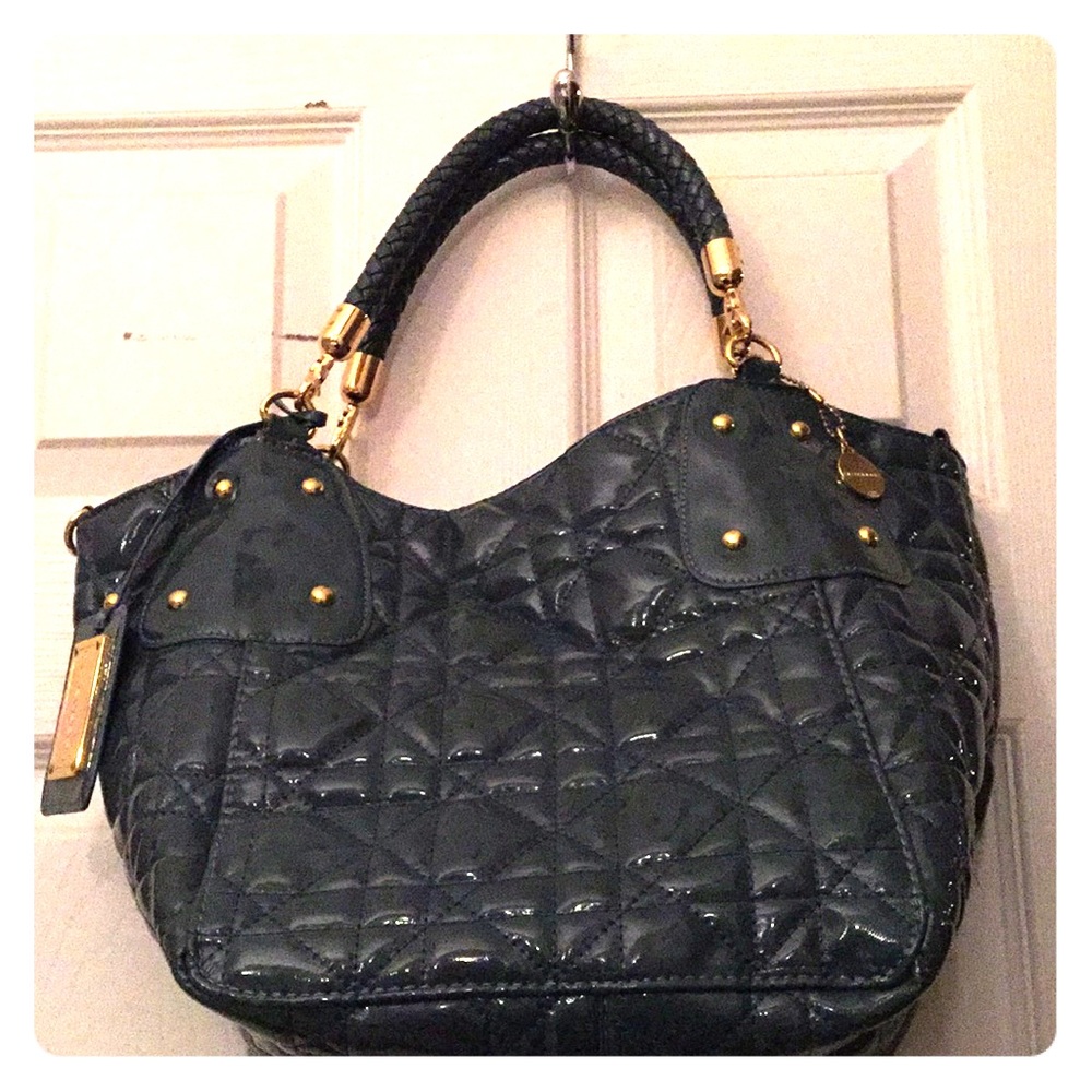 Big Buddha Satchel - Teal w/gold accents